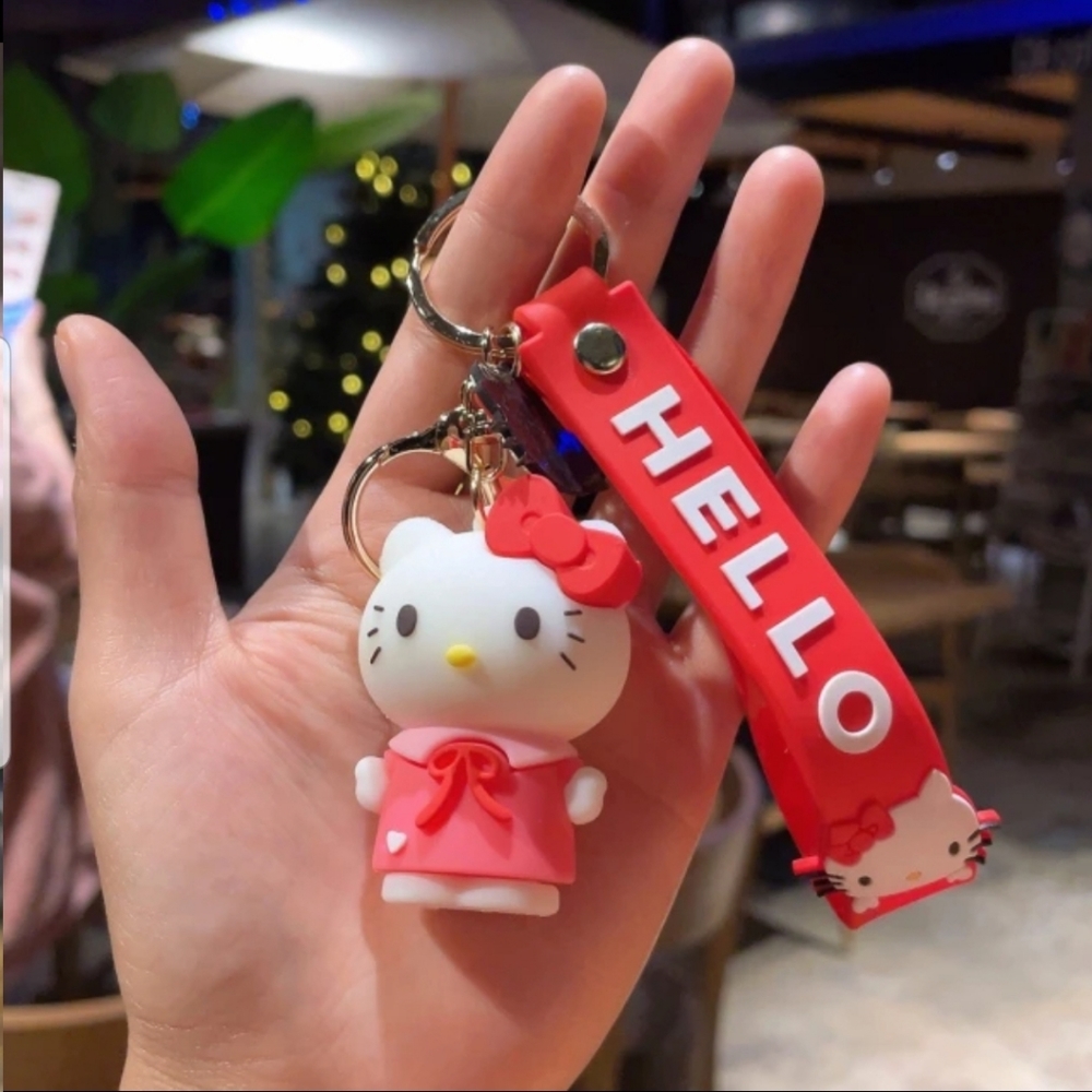 Hello Kitty School Girl Keychain New
